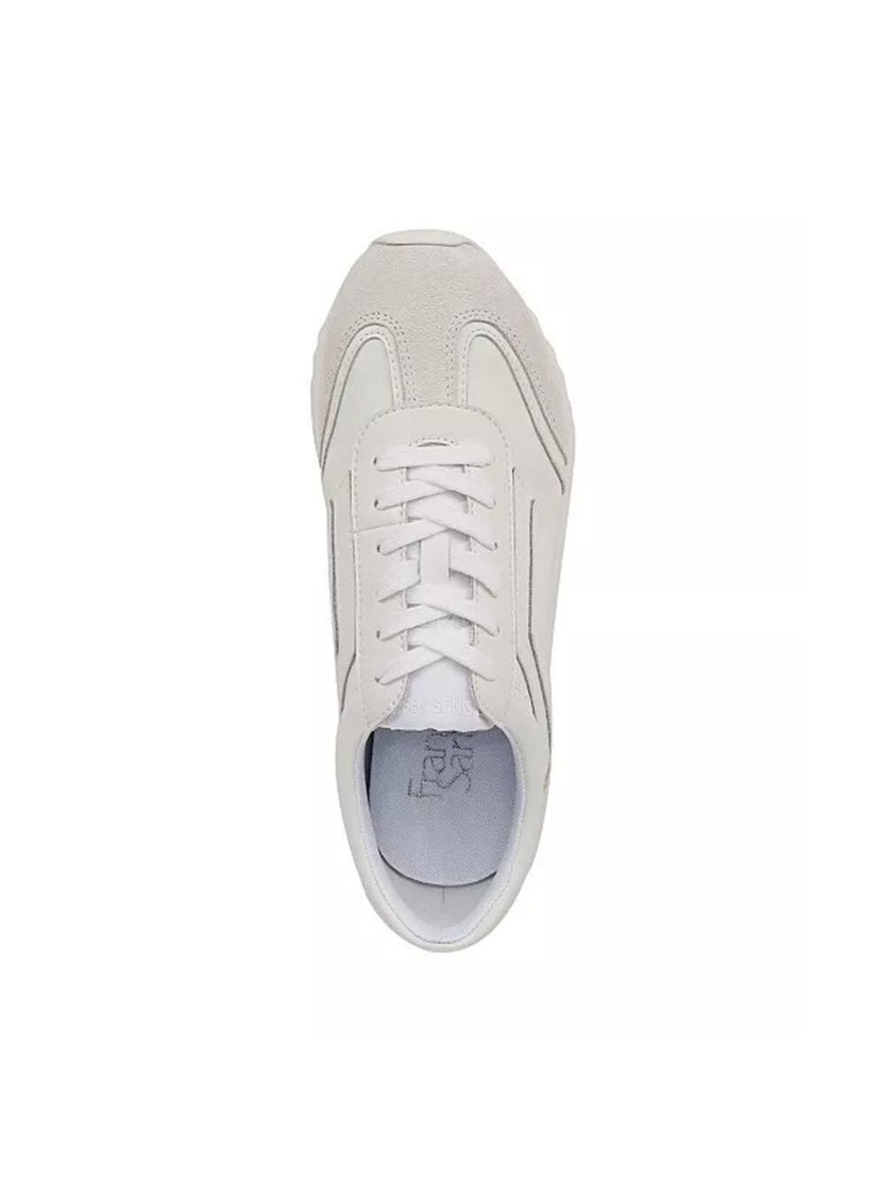 Franco Sarto Womens Matera Suede Leather Casual Sneakers SZ 9.5 M WHITE - Picture 4 of 12